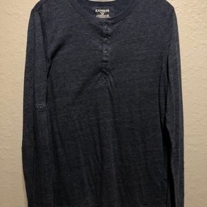 Express - Long Sleeve Henley Tee